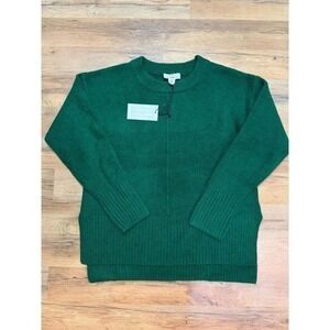 Emerald Green Sweater Tunic NWT Republic M Wool Blend Preppy Old Money Chic